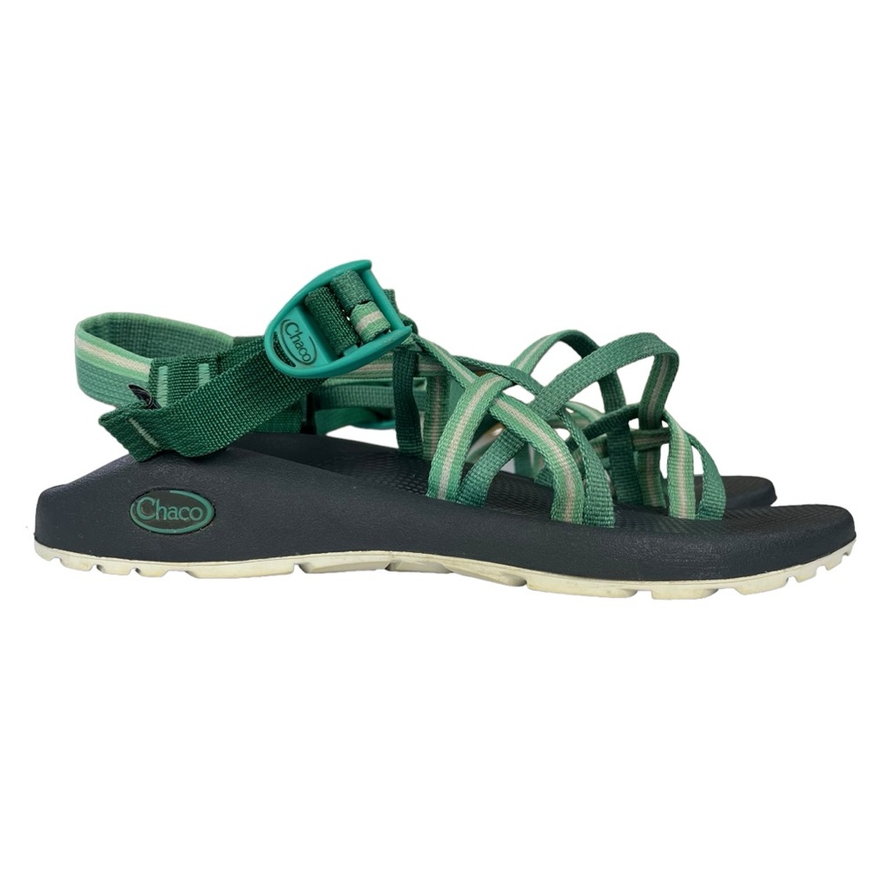 Chaco Green and Black Women's Sandals